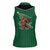 Western Yoke Women Sleeveless Polo Shirt Bigfoot Xmas Cowboy Style - Wonder Print Shop