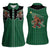 Western Yoke Women Sleeveless Polo Shirt Bigfoot Xmas Cowboy Style - Wonder Print Shop