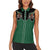 Western Yoke Women Sleeveless Polo Shirt Bigfoot Xmas Cowboy Style - Wonder Print Shop