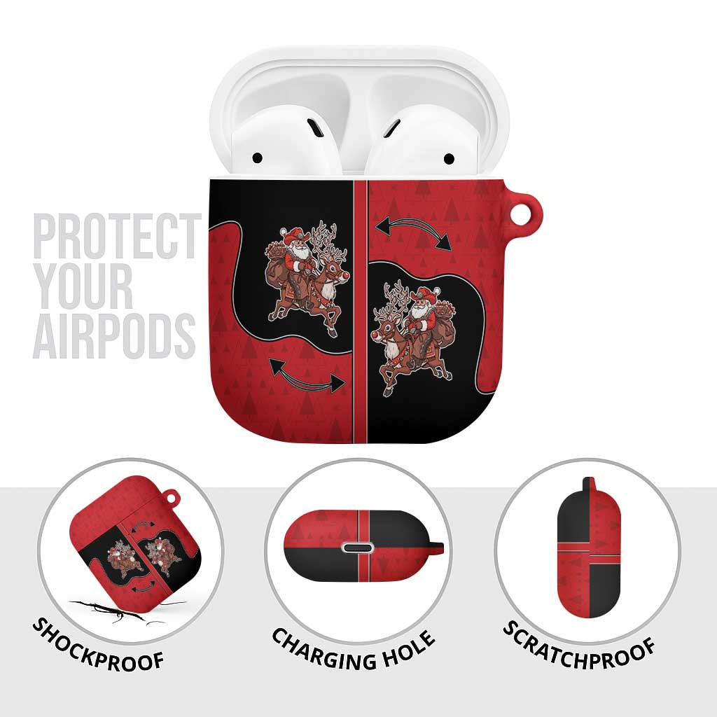 Western Yoke AirPods Case Santa Cowboy Style - Wonder Print Shop
