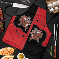 Western Yoke Apron Santa Cowboy Style - Wonder Print Shop