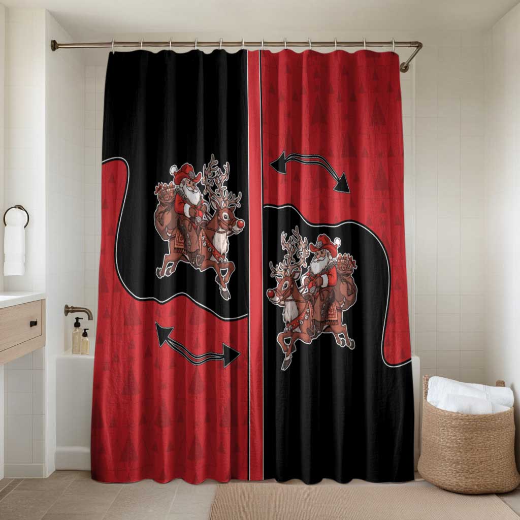 Western Yoke Bathroom Set Santa Cowboy Style - Wonder Print Shop