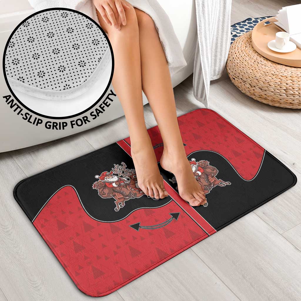 Western Yoke Bathroom Set Santa Cowboy Style - Wonder Print Shop