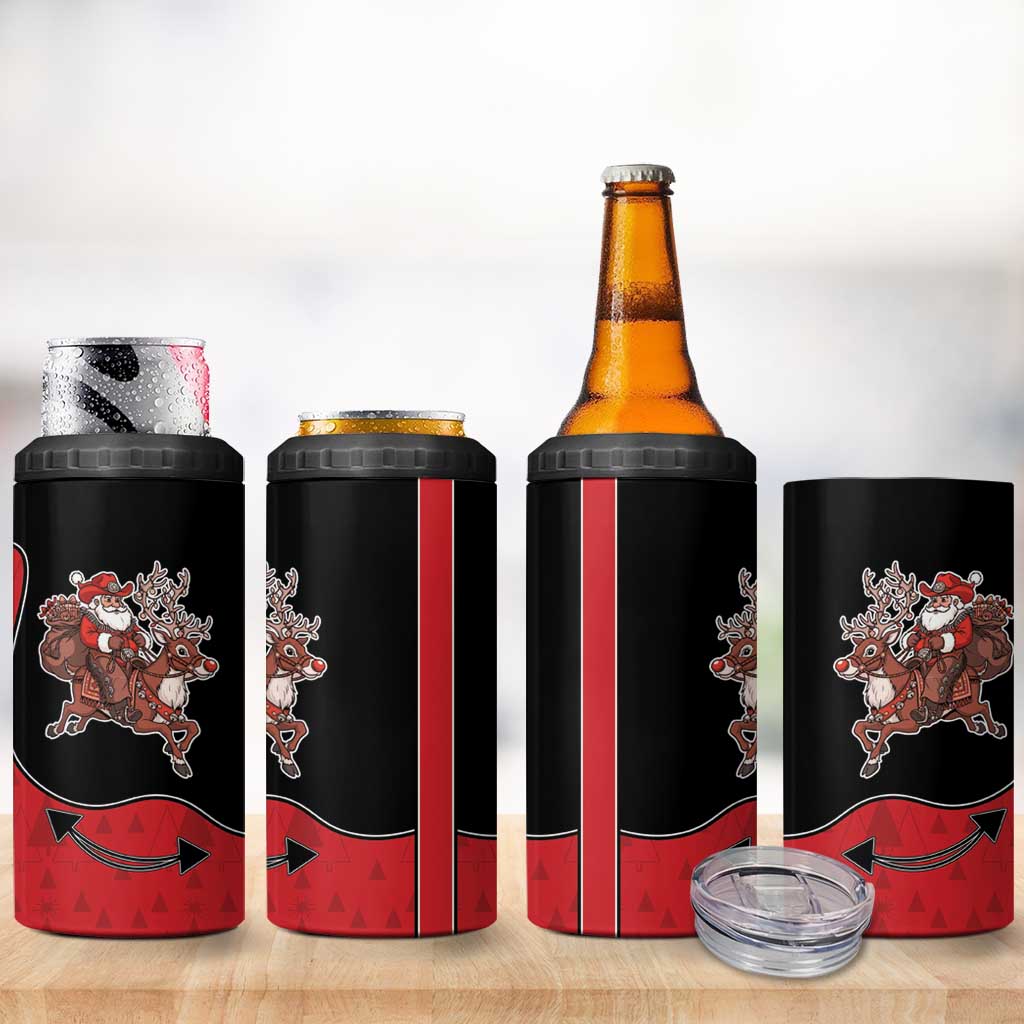 Western Yoke 4 in 1 Can Cooler Tumbler Santa Cowboy Style - Wonder Print Shop