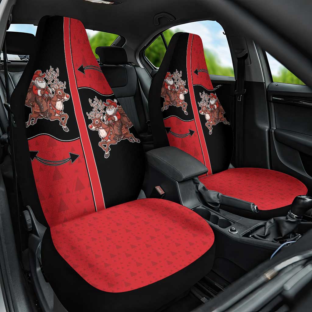 Western Yoke Car Seat Cover Santa Cowboy Style - Wonder Print Shop