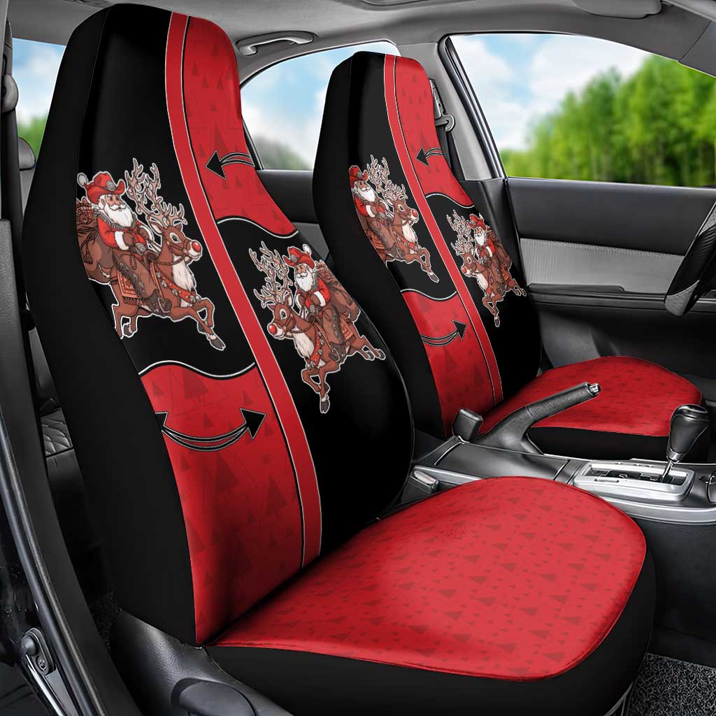 Western Yoke Car Seat Cover Santa Cowboy Style - Wonder Print Shop