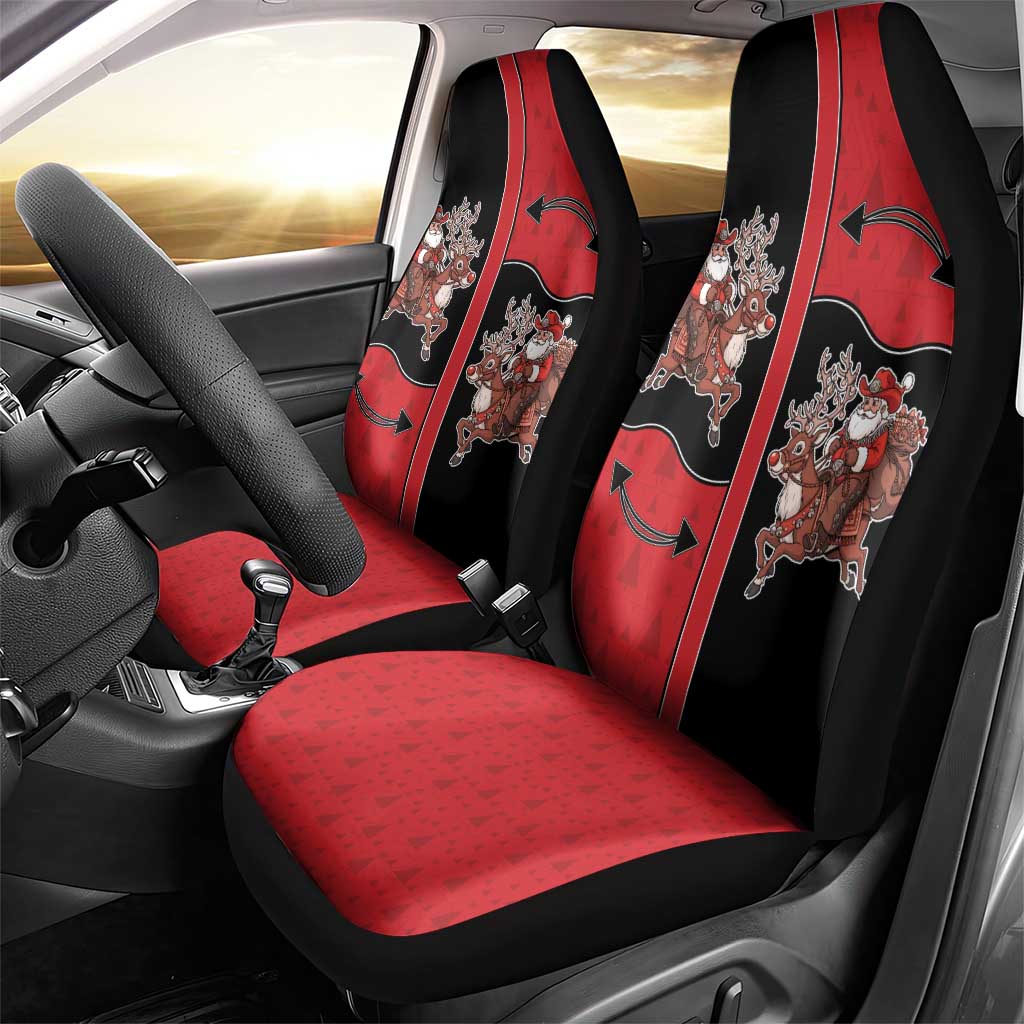 Western Yoke Car Seat Cover Santa Cowboy Style - Wonder Print Shop