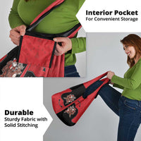 Western Yoke Grocery Bag Santa Cowboy Style - Wonder Print Shop