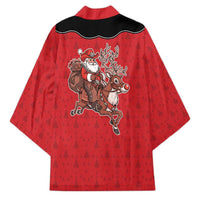 Western Yoke Kimono Santa Cowboy Style - Wonder Print Shop