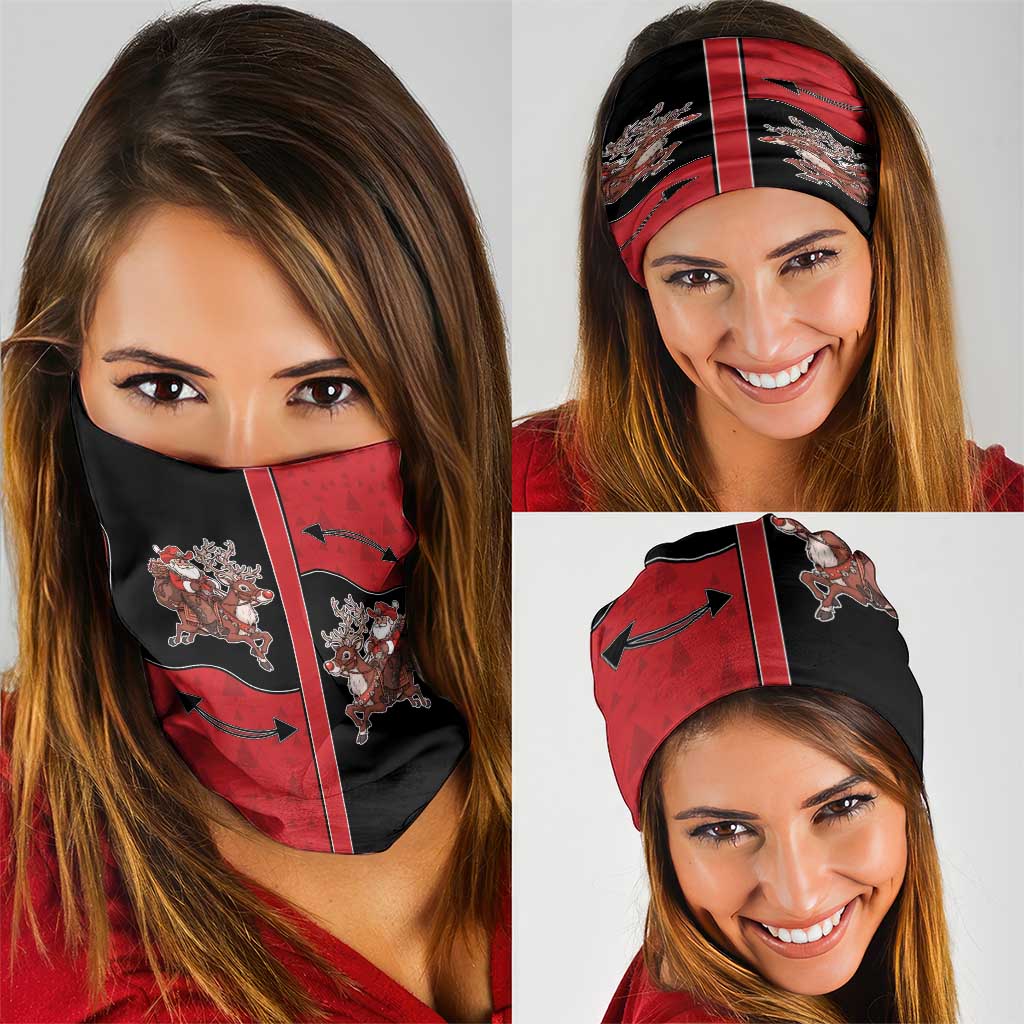 Western Yoke Neck Gaiter Santa Cowboy Style - Wonder Print Shop