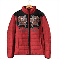 Western Yoke Padded Jacket Santa Cowboy Style - Wonder Print Shop