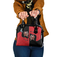 Western Yoke Shoulder Handbag Santa Cowboy Style - Wonder Print Shop