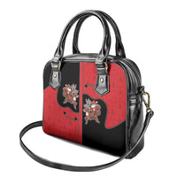 Western Yoke Shoulder Handbag Santa Cowboy Style - Wonder Print Shop