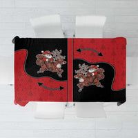 Western Yoke Tablecloth Santa Cowboy Style - Wonder Print Shop