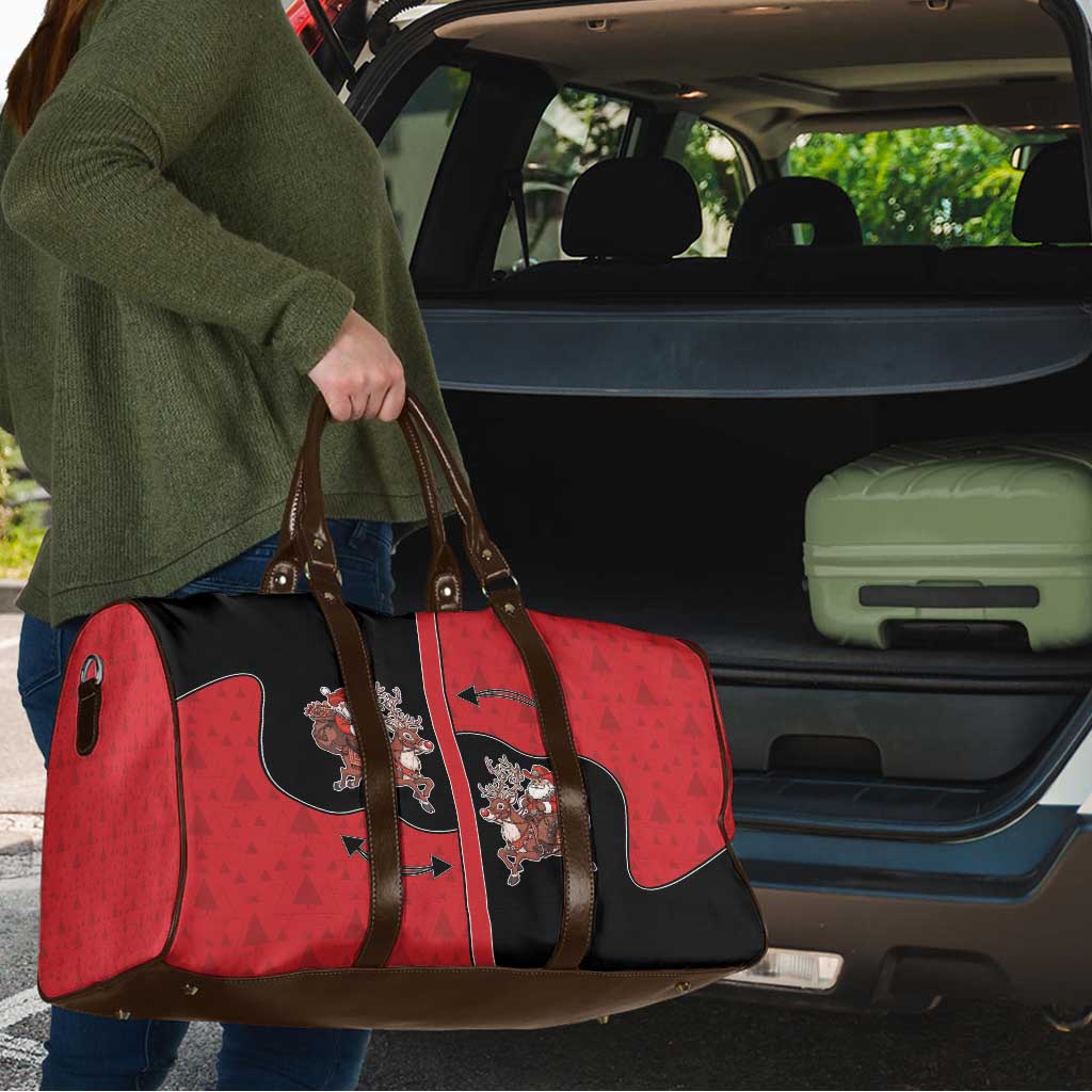 Western Yoke Travel Bag Santa Cowboy Style - Wonder Print Shop