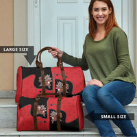 Western Yoke Travel Bag Santa Cowboy Style - Wonder Print Shop