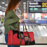 Western Yoke Travel Bag Santa Cowboy Style - Wonder Print Shop