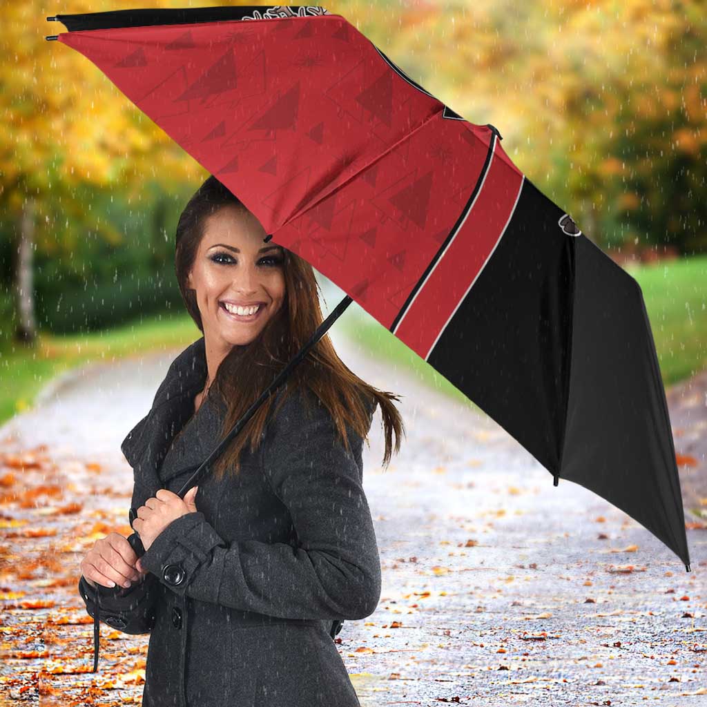 Western Yoke Umbrella Santa Cowboy Style - Wonder Print Shop