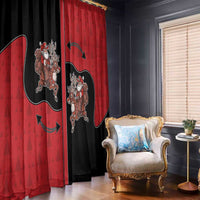 Western Yoke Window Curtain Santa Cowboy Style - Wonder Print Shop
