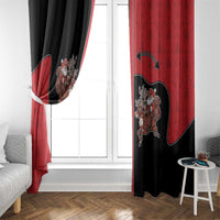 Western Yoke Window Curtain Santa Cowboy Style - Wonder Print Shop