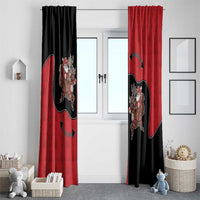 Western Yoke Window Curtain Santa Cowboy Style - Wonder Print Shop