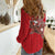 Western Yoke Women Casual Shirt Santa Cowboy Style - Wonder Print Shop