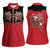 Western Yoke Women Sleeveless Polo Shirt Santa Cowboy Style - Wonder Print Shop