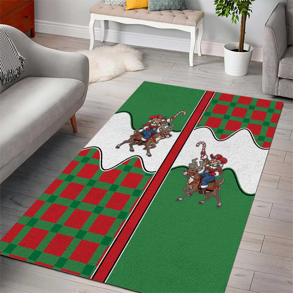 Western Yoke Area Rug Mrs Claus Cowgirl Style - Wonder Print Shop
