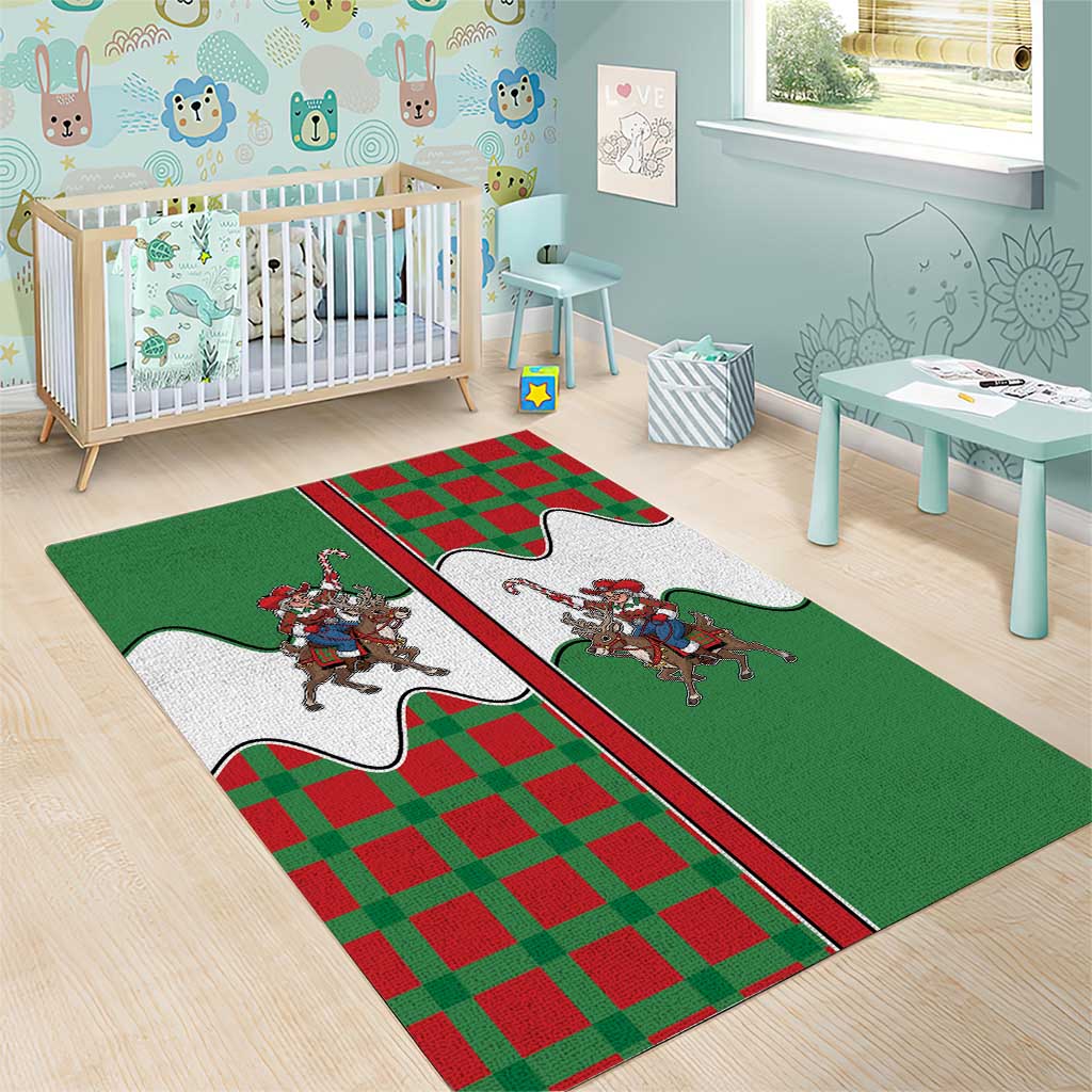Western Yoke Area Rug Mrs Claus Cowgirl Style - Wonder Print Shop