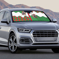 Western Yoke Auto Sun Shade Mrs Claus Cowgirl Style - Wonder Print Shop