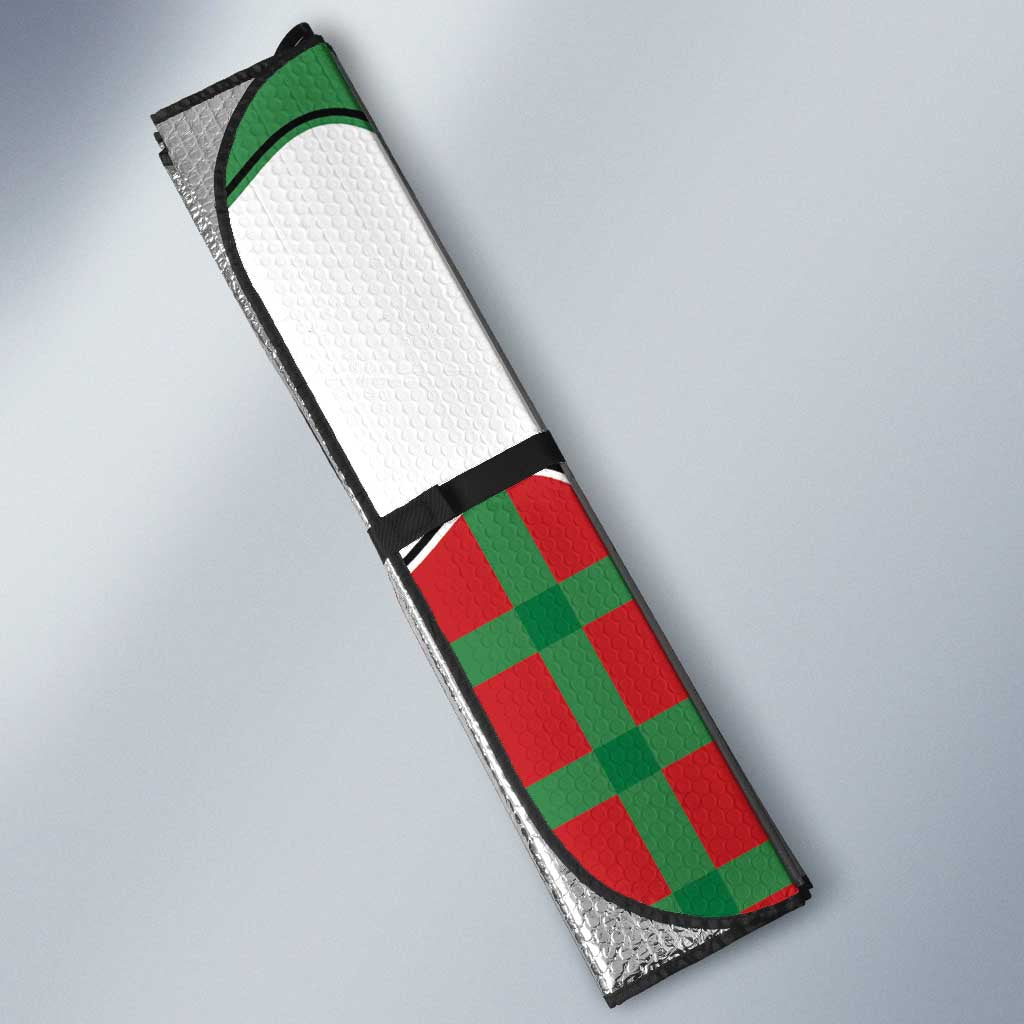 Western Yoke Auto Sun Shade Mrs Claus Cowgirl Style - Wonder Print Shop