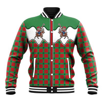 Western Yoke Baseball Jacket Mrs Claus Cowgirl Style - Wonder Print Shop