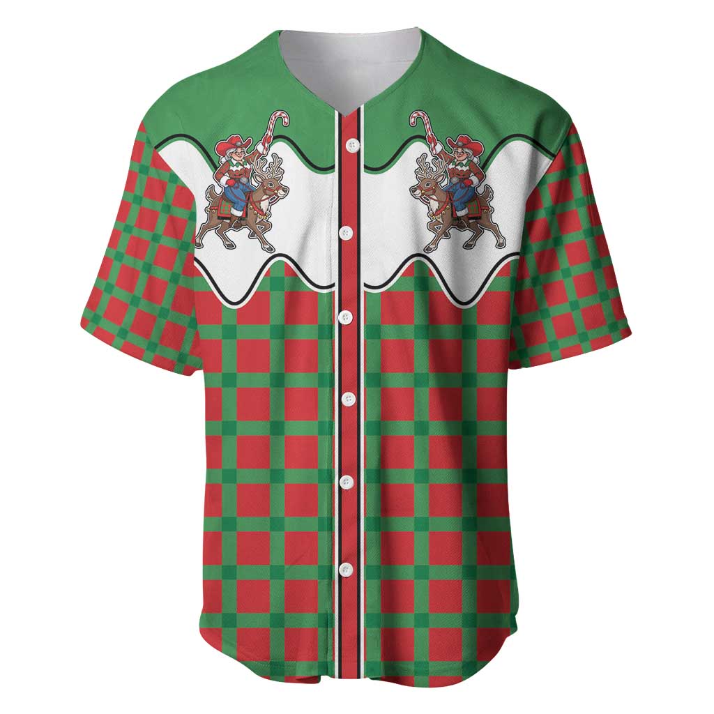 Western Yoke Baseball Jersey Mrs Claus Cowgirl Style - Wonder Print Shop