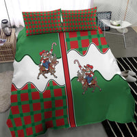 Western Yoke Bedding Set Mrs Claus Cowgirl Style - Wonder Print Shop