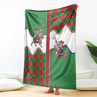 Western Yoke Blanket Mrs Claus Cowgirl Style - Wonder Print Shop