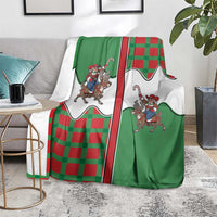 Western Yoke Blanket Mrs Claus Cowgirl Style - Wonder Print Shop