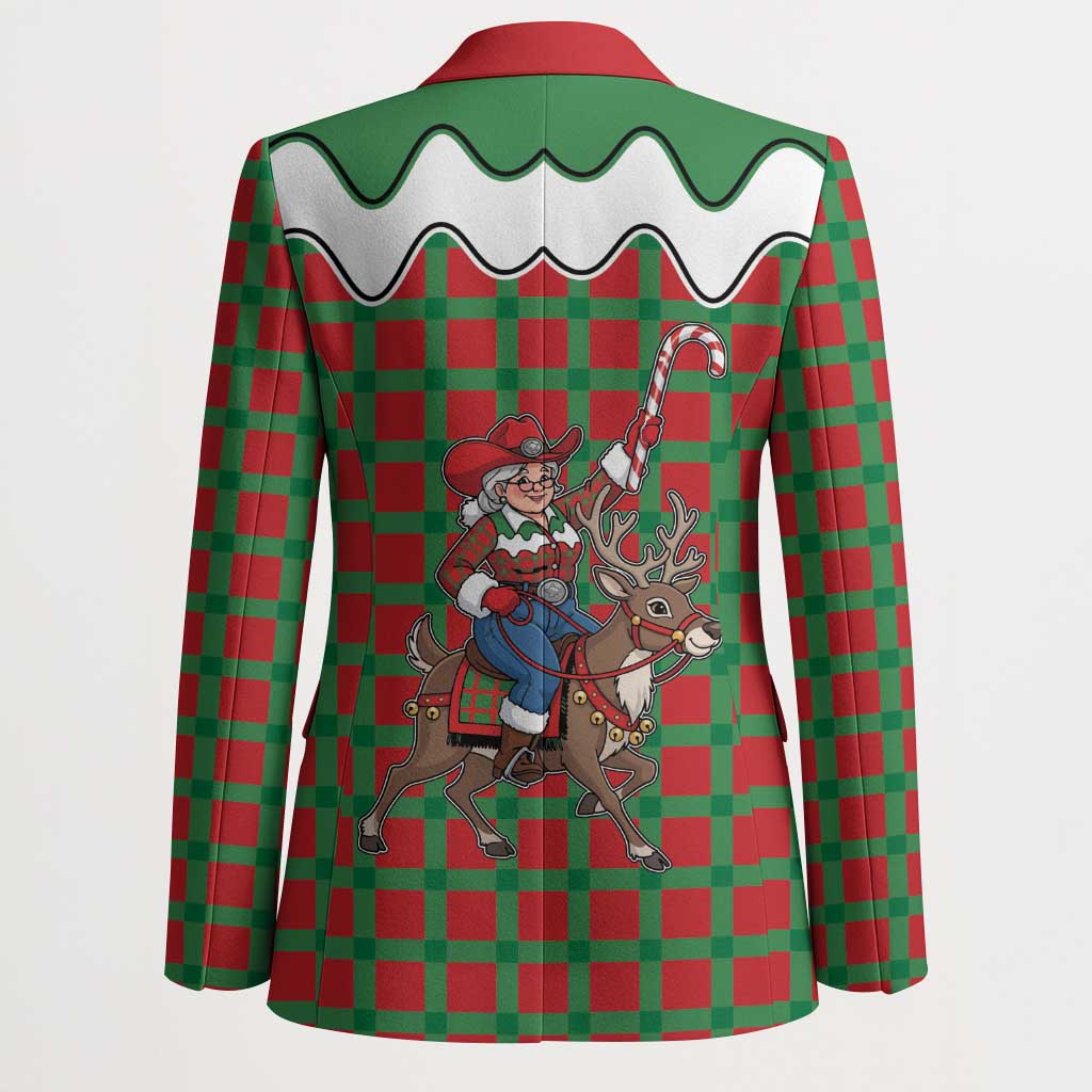 Western Yoke Blazer Mrs Claus Cowgirl Style - Wonder Print Shop