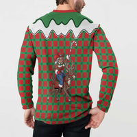 Western Yoke Button Sweatshirt Mrs Claus Cowgirl Style - Wonder Print Shop