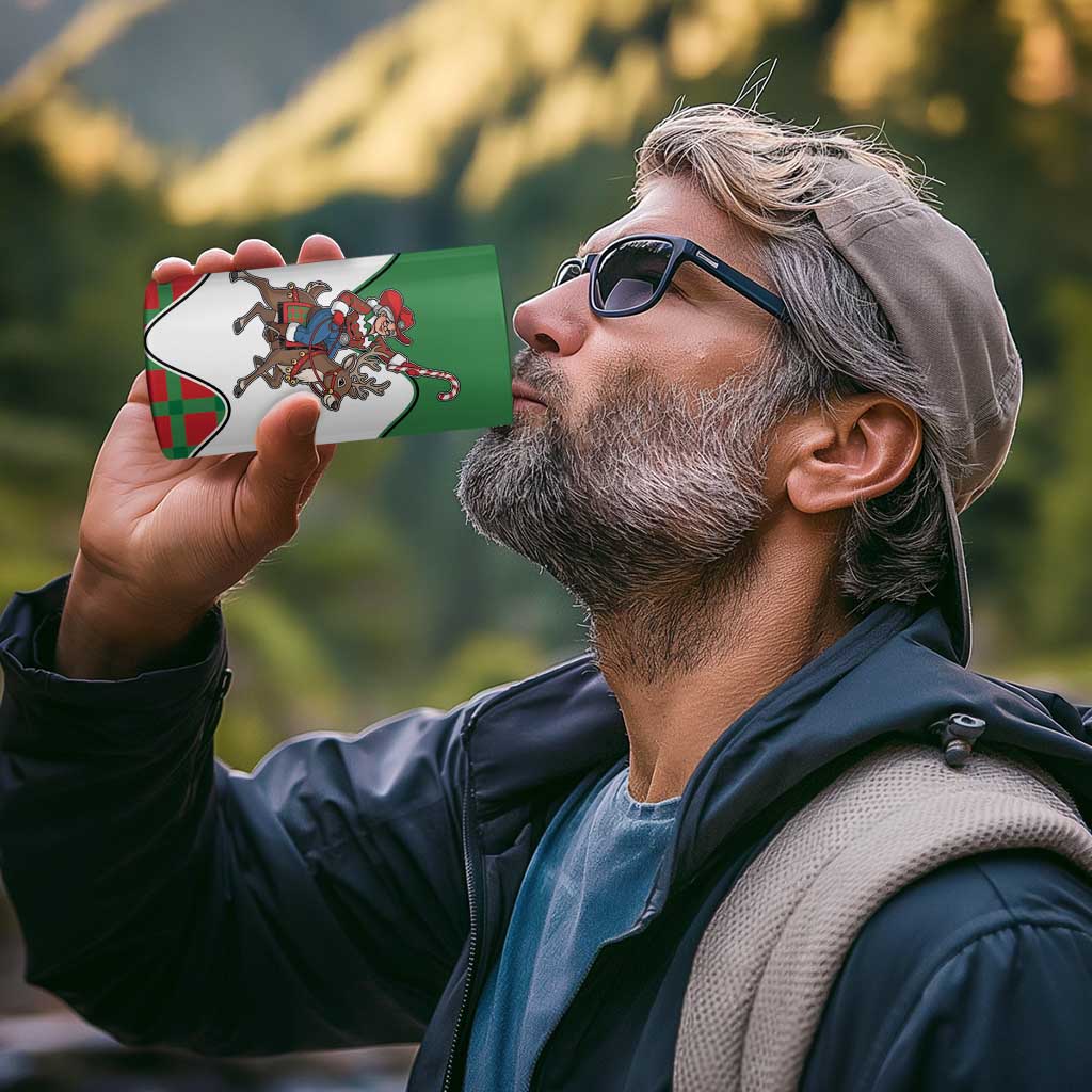 Western Yoke 4 in 1 Can Cooler Tumbler Mrs Claus Cowgirl Style - Wonder Print Shop