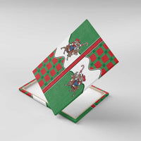 Western Yoke Canvas Wall Art Mrs Claus Cowgirl Style - Wonder Print Shop