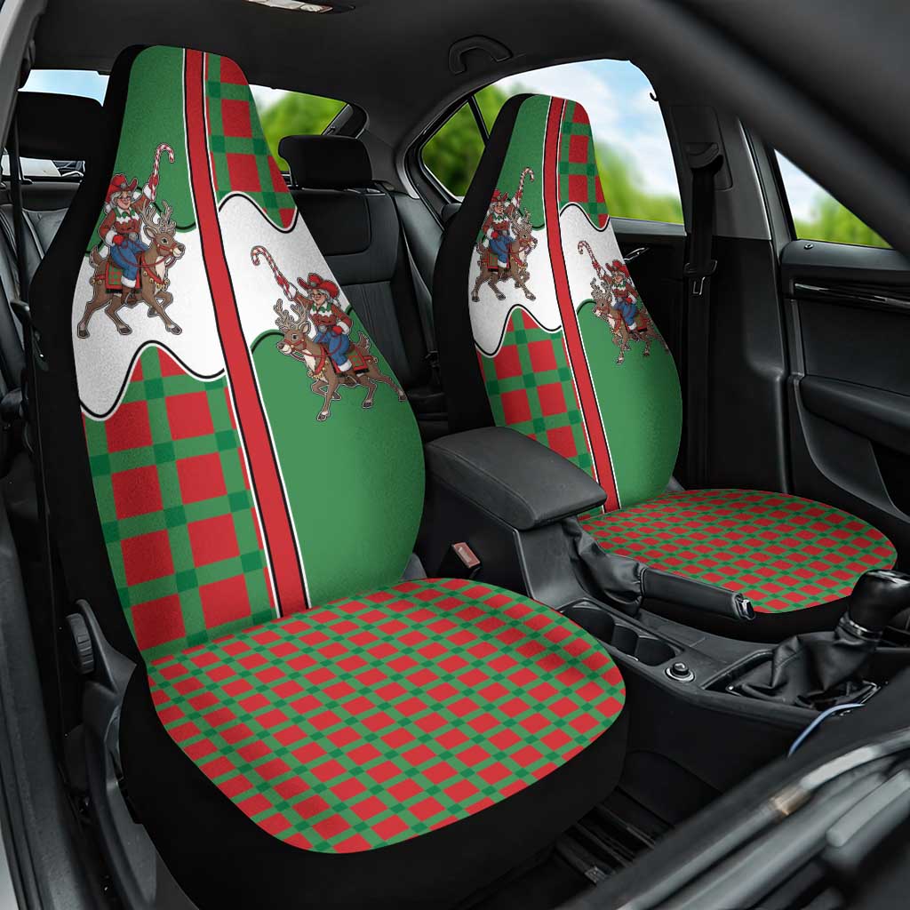 Western Yoke Car Seat Cover Mrs Claus Cowgirl Style - Wonder Print Shop