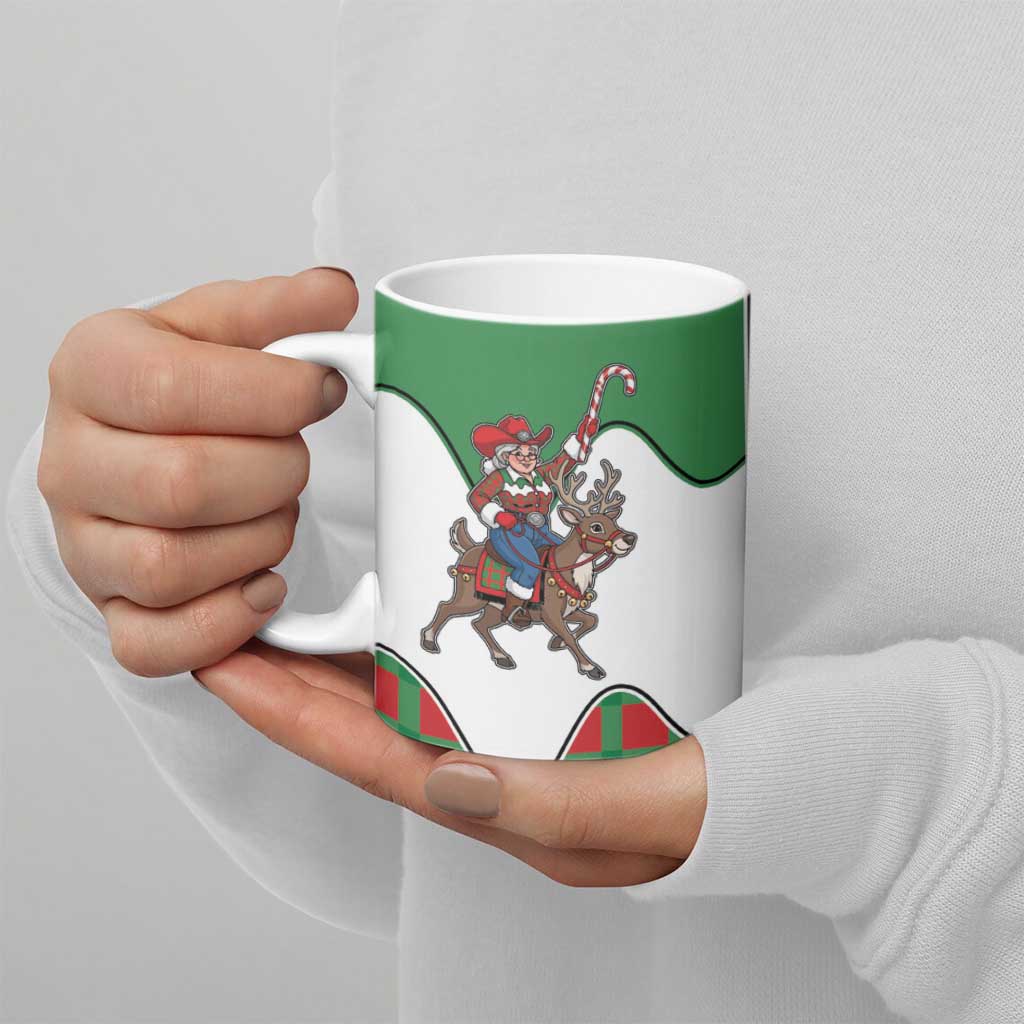 Western Yoke Ceramic Mug Mrs Claus Cowgirl Style - Wonder Print Shop