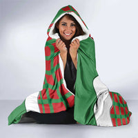 Western Yoke Hooded Blanket Mrs Claus Cowgirl Style - Wonder Print Shop