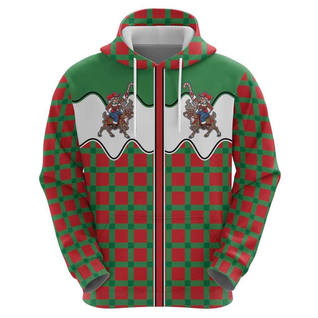 Western Yoke Hoodie Mrs Claus Cowgirl Style - Wonder Print Shop