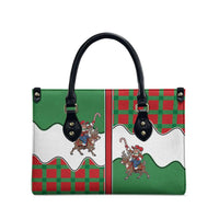 Western Yoke Leather Bag Mrs Claus Cowgirl Style - Wonder Print Shop