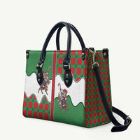 Western Yoke Leather Bag Mrs Claus Cowgirl Style - Wonder Print Shop