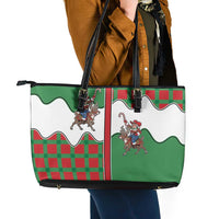 Western Yoke Leather Tote Bag Mrs Claus Cowgirl Style - Wonder Print Shop