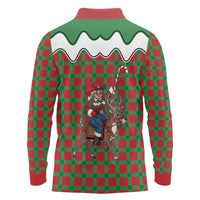 Western Yoke Long Sleeve Polo Shirt Mrs Claus Cowgirl Style - Wonder Print Shop