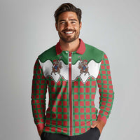 Western Yoke Long Sleeve Polo Shirt Mrs Claus Cowgirl Style - Wonder Print Shop