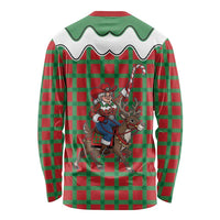 Western Yoke Long Sleeve Shirt Mrs Claus Cowgirl Style - Wonder Print Shop